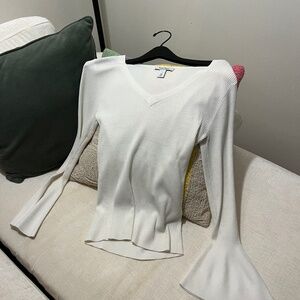 White House Black Market White Blouse